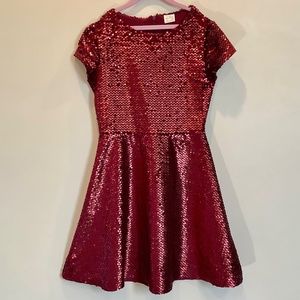 NWT girl’s red sequin party dress